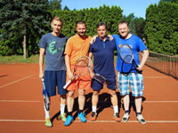 Účastníci turnaje zleva :  Filip Buryan, Cieslar Robert, Martin Gorny, Lukáš Šesták