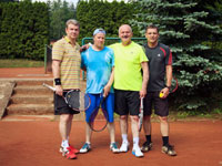 Účastníci turnaje zleva :  Martin Herman, Lumír Holeksa, Petr Gawlas, Hynek Firla