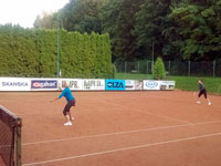Účastnice turnaje zleva :  Ladislava Stará, Darina Heczková