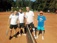 Účastníci turnaje zleva :  Václav Noga, Jaroslav Raška, Martin Zoubek, Pavel Buzaš