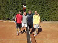Účastníci turnaje zleva :  Jan Šotkovský, Petr Zoubek, Ivo Černý, Miroslav Zoubek