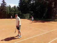 Účastníci turnaje zleva :  Martin Zoubek, Pavel Buzaš
