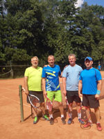 Účastníci turnaje zleva :  Milan Ligocki, Michal Pitucha, Petr Klus, Jindřich Szkandera