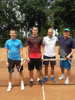 Účastníci turnaje zleva :  Jan Kovalčík, René Broda, Daniel Karcz, Pavel Sliž