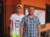Účastníci turnaje zleva :  Marek Plecháček, Pavel Plachetka