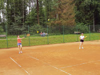 Účastnice turnaje zleva :  Vlasta Szwarcová, Pavlína Dordová