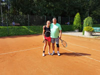 Účastníci turnaje zleva :  Dominika Zoubková, Milan Rusz