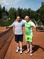 Účastníci turnaje zleva :  Martin Kříž, Petr Gawlas