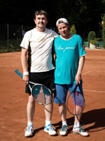 Účastníci turnaje zleva :  Eduard Bartošek, Lumír Holeksa