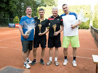 3.místa zleva :  Zdislav Csepcsar, Tomáš Sikora, Zdeněk Škuta, Jan Sagan