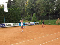 Účastníci turnaje zleva :  Tomáš Kallus, Nikola Kallusová