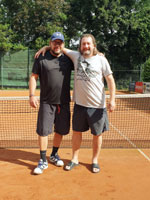 Účastníci turnaje zleva :  Petr Sikora, Patrik Cieslar
