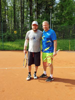 Účastníci turnaje zleva :  Petr Sikora, Michal Pitucha