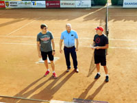 Zahájení turnaje zleva :  Zdeněk Turoň, Marcel Pielesz, Jan Kajzar