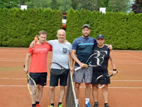 Účastníci turnaje zleva :  Václav Kluz, Viktor Jaroščiak, Bogdan Wilk, Gabriel Klimek