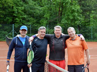 Účastníci turnaje zleva :  Rudolf Pszczolka, Martin Gorny, Jaroslav Zowada, Pavel Strumienski