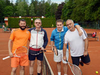 Účastníci turnaje zleva :  Robert Cieslar, Jiří Černý, Matěj Huťka, Roman Huťka