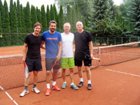 Účastníci turnaje zleva :  Piotr Mendrek, Tomáš Urbaniec, Daniel Fojcik, Miloš Jadamus