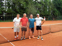 Účastníci turnaje zleva :  Matěj Huťka, Petr Klus, Zdislav Csepcsar, Petr Dorda
