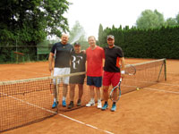 Účastníci turnaje zleva :  Petr Walach, Gabriel Klimek, Jiří Brus, Igor Gluza