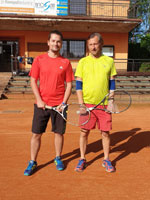 Účastníci turnaje zleva :  Radim Drška, Robert Drobisz