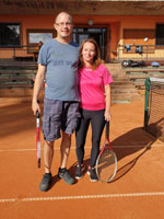 Účastníci turnaje zleva :  Marek Žmolík, Veronika Soupská