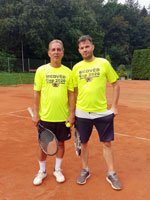 Účastníci turnaje zleva :  Jiří Figura, Jakub Gabriel