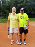 Účastníci turnaje zleva :  Miroslav Zoubek, Petr Sikora 