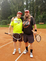 Účastníci turnaje zleva :  René Tomis, Patrik Cieslar