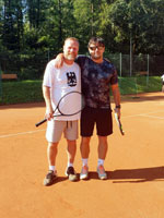 Účastníci turnaje zleva :  Petr Zoubek, Radek Jůva