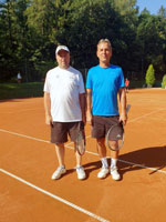 Účastníci turnaje zleva :  Vladimír Šlosnikl, Jiří Figura