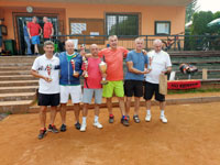 Medailisté zleva :  Tomáš Sikora, Milan Messerschmidt, Radim Sikora, Jan Sagan, Jan Jadamus, Petr Furka