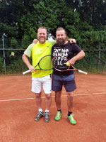 Účastníci turnaje zleva :  Petr Zoubek, Martin Delong