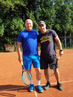 Účastníci turnaje zleva :  VDušan Adamčík, Rostislav Sabela