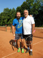 Účastníci turnaje zleva :  Martin Delong, Roman Huťka