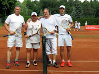 Účastníci turnaje zleva :  Jozef Bazgier, Gabriel Klimek, René Fargač, René Broda