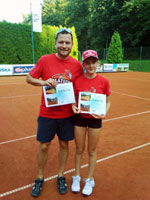 1.místo zleva :  Tomáš Gajdzica, Barbora Gajzdzicová