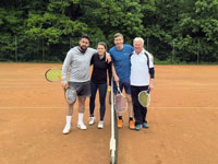 astnci turnaje zleva :  Rostislav Marosz, Markta Smolonov, Jakub Pindor, Zdenk kuta