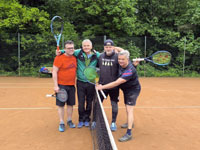 astnci turnaje zleva :  Marek Foldyna, Jan Jadamus, Roman Miho, Martin Gorny