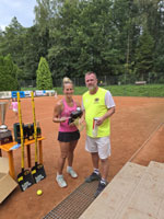 2.m�sto zleva :  Martina Jindrov�, Petr Zoubek