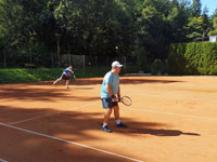 Záběry z utkání zleva :  Patrik Cieslar, Bogdan Chromik
