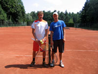 Semifinalist dvohra mui zleva :  Andrej Wawrzyczek, Daniel Filo