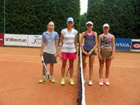 Finalistky tyhry zleva :  Kristna Tulov, Tina Sojkov, Tereza Valov, Barbora Fukalov
