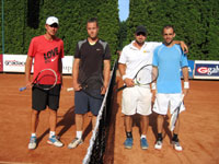 Semifinalist tyhry mu zleva :  Robert Rumler, Ivan Kocourek, Daniel Vala, Jan Lok