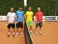 Finalist tyhra mui zleva :  Matj Krack, Robert Rumler, Michal Frank, Daniel Filo