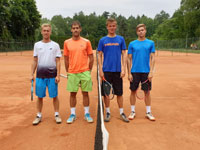 Semifinalist tyhra mui zleva :  Daniel Filo, Michal Frank, Luk Dillenz, Josef Vgner