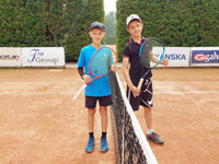 Semifinalist dvouhry zleva :  Tobi Horsk, Luk Pietrosz
